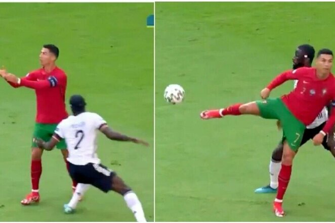 Cristiano Ronaldo triukas | „Twitter“ nuotr.