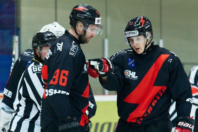 Aurimas Gaidauskas ir Paulius Rumševičius | hockey.lt nuotr.