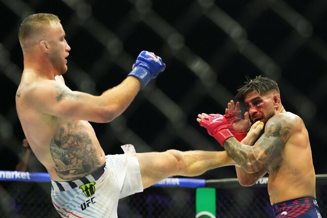 Justinas Gaethje – Ilia Topuria | Scanpix nuotr.