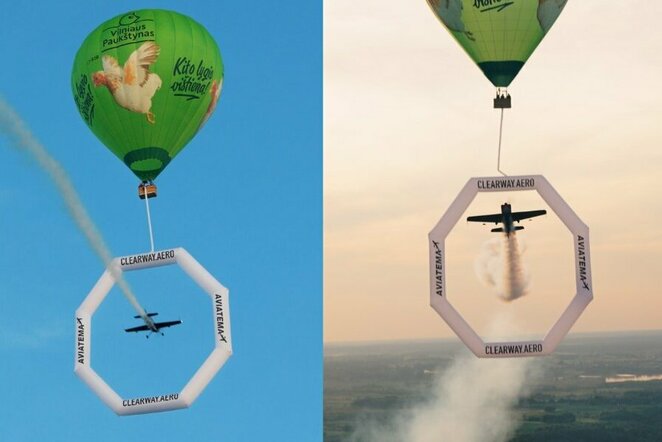 Pilotas Igoris Lobanovas pirmą kartą pasaulyje atliko itin sudėtingą triuką | Organizatorių nuotr.