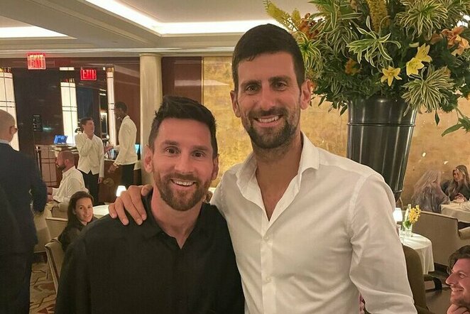 Lionelis Messi ir Novakas Djokovičius | Instagram.com nuotr