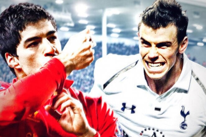 Luisas Suarezas (kairėje) ir Garethas Bale‘as (dešinėje) | SkySports.com nuotr.