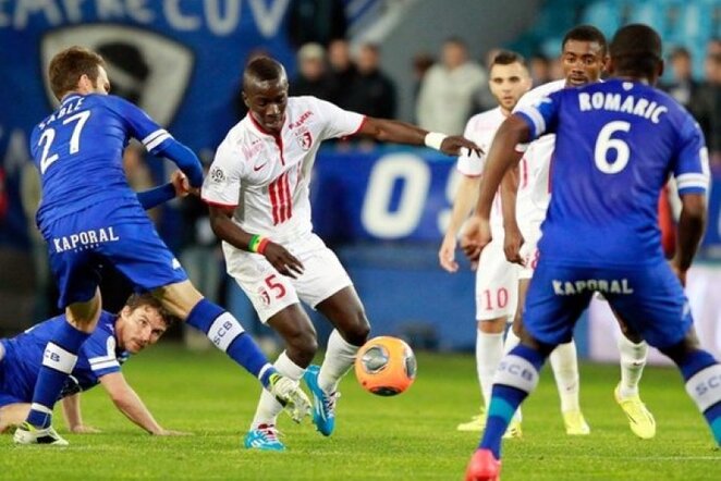 „Bastia“ ir „Lille“ rungtynių akimirka | AFP/Scanpix nuotr.