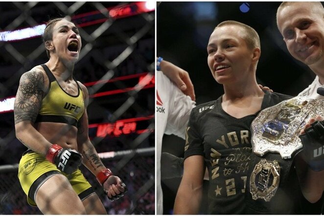 Jessica Andrade ir Rose Namajunas | Scanpix nuotr.