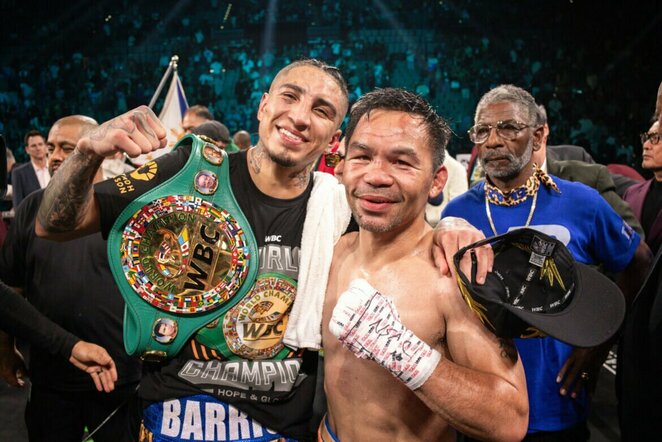 Mario Barriosas ir Manny Pacquiao | Organizatorių nuotr.