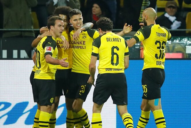 Dortmundo „Borussia“ – Menchengladbacho „Borussia“ rungtynių akimirka  | Scanpix nuotr.