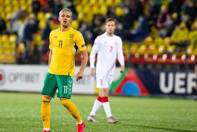 Lietuvos ir Baltarusijos rinktinių rungtynės | Žygimanto Gedvilos / BNS foto nuotr.