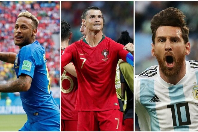 Neymaras, Cristiano Ronaldo ir Lionelis Messi | Scanpix nuotr.