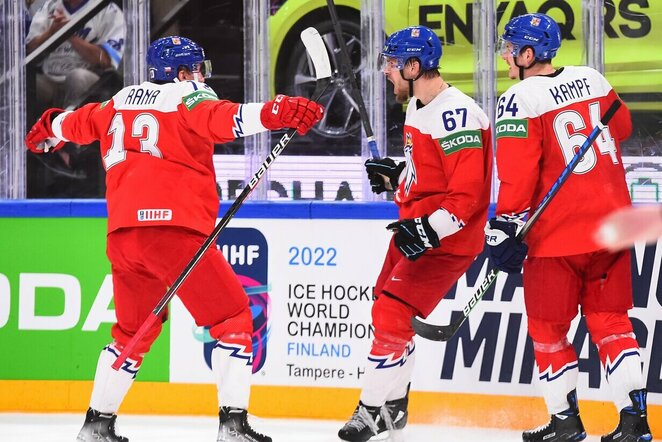 Čekijos – JAV rungtynių akimirka | IIHF nuotr.