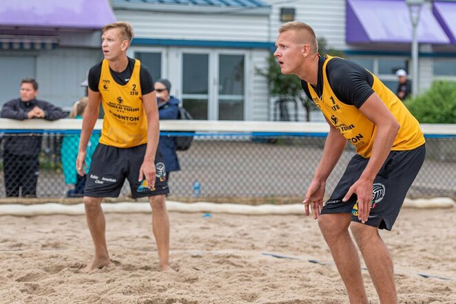 Arnas Rumševičius ir Lukas Každailis | FIVB nuotr.