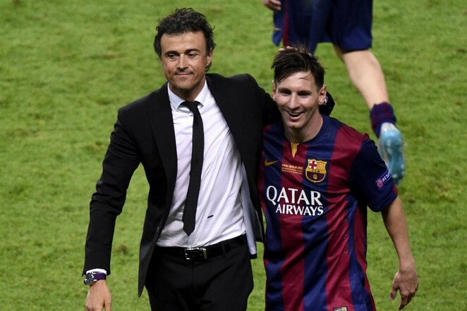 Luisas Enrique ir Lionelis Messi | Scanpix nuotr.