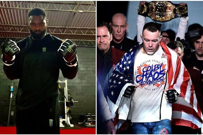 Tyronas Woodley ir Colby Covingtonas | Instagram.com nuotr