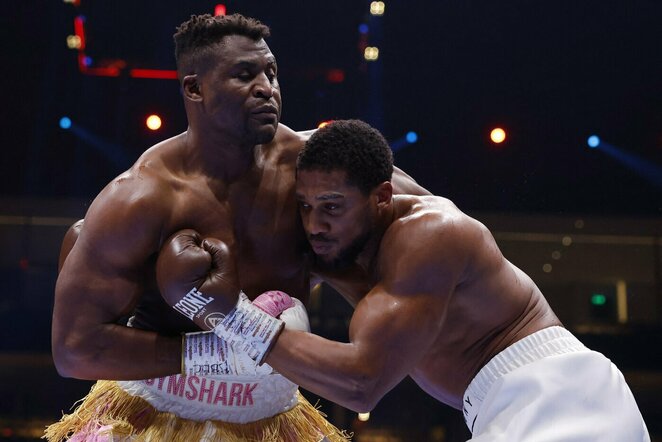 Francis Ngannou ir Anthony Joshua | Scanpix nuotr.