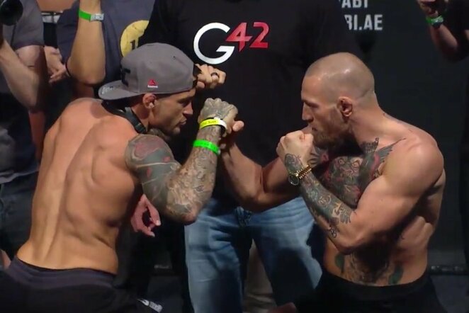 Dustinas Poirier ir Conoras McGregoras | Youtube.com nuotr.