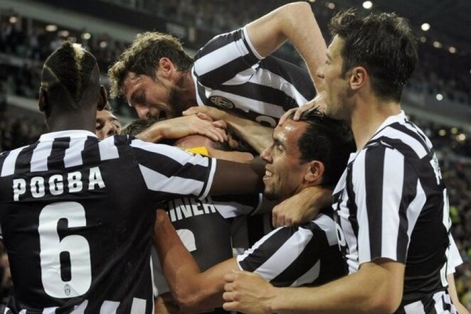 „Juventus“ futbolininkų džiaugsmas | REUTERS/Scanpix nuotr.
