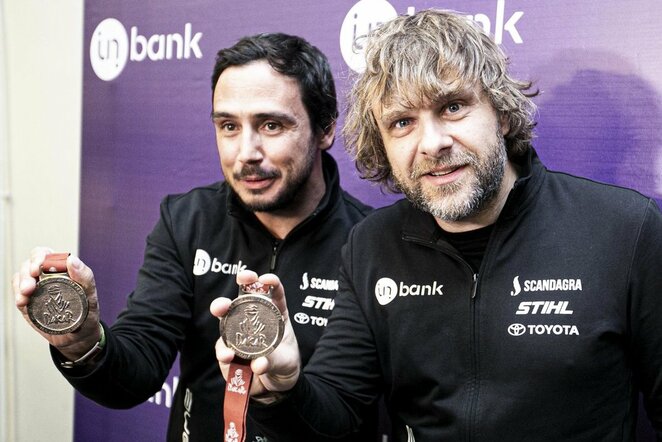 Benediktas Vanagas su komanda po 2020 m. Dakaro sugrįžo į Lietuvą | BNS/Arno Strumilos nuotr.