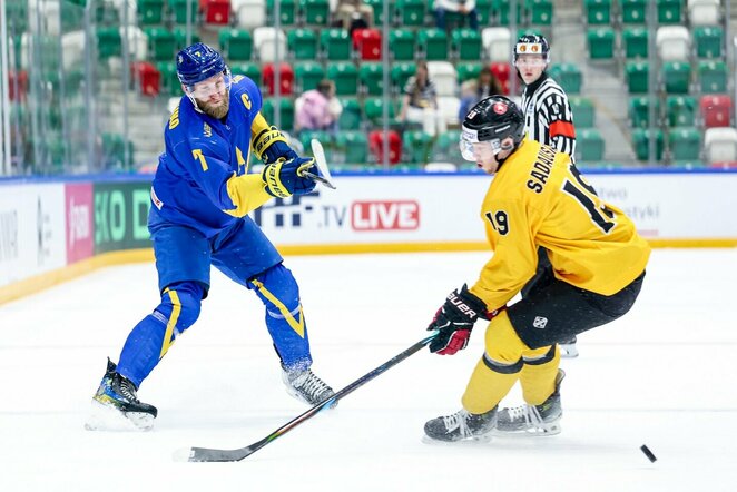 Lietuva – Ukraina rungtynių akimirka | IIHF nuotr.