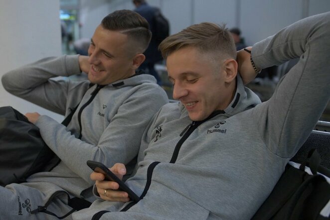 Lietuvos futbolo rinktinė atvyko į Ukrainą | lff.lt nuotr.