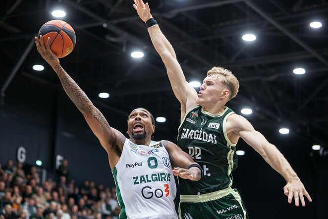 „Gargždai“ – „Žalgiris“ rungtynių akimirka | Roko Lukoševičiaus nuotr.