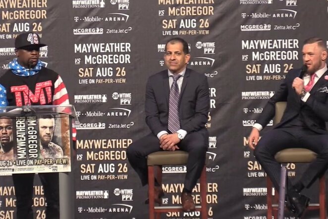 Floydas Mayweatheris ir Conoras McGregoras | Youtube.com nuotr.