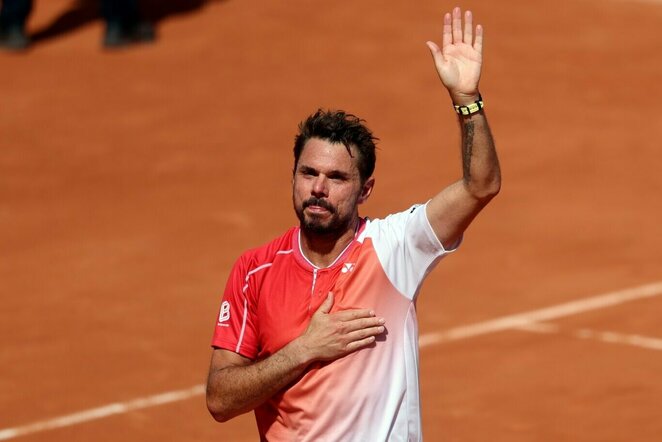 Stanas Wawrinka prieš Jesperą de Jongą | EPA / MOHAMMED BADRA nuotr.