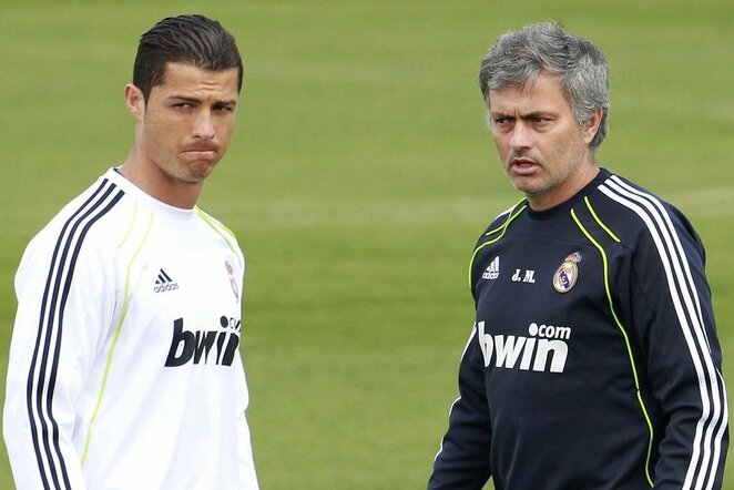 Cristiano Ronaldo ir Jose Mourinho “Real“ komandoje | Organizatorių nuotr.