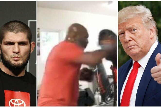Chabibas Nurmagomedovas, Mike'as Tysonas ir Donaldas Trumpas | Scanpix nuotr.