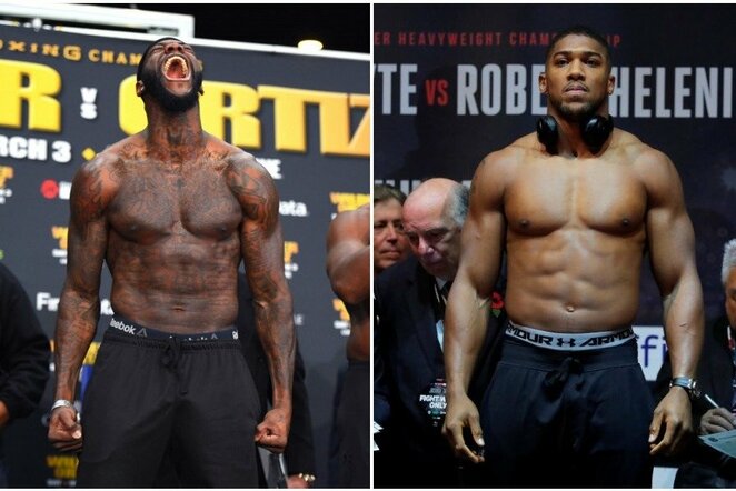 Deontay Wilderis ir Anthony Joshua | Scanpix nuotr.