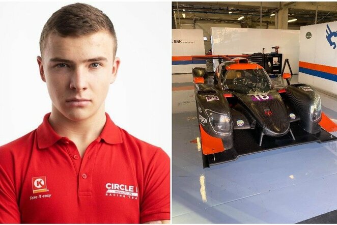 Julius Adomavičius ir komandos automobilis | Organizatorių nuotr.