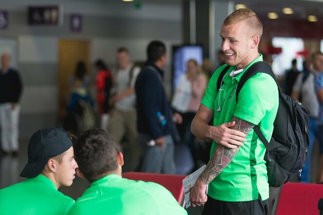 „Žalgiris“ atvyko į Vengriją | Elvio Žaldario nuotr.