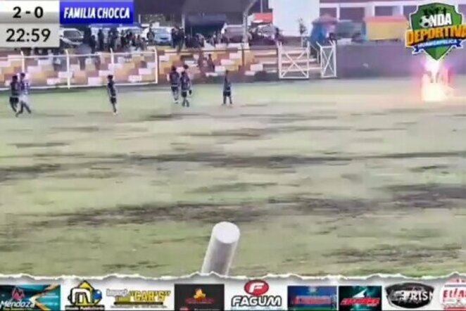 Žaibas trenkė į žaidėją | „Stop“ kadras