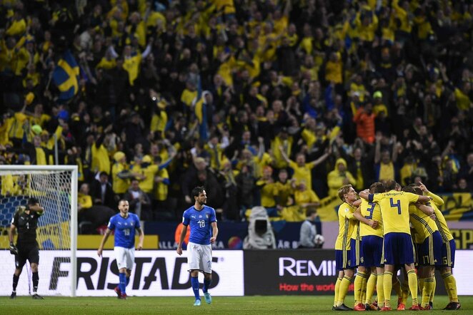Pasaulio čempionato atranka: Švedija - Italija (2017.11.10) | Scanpix nuotr.