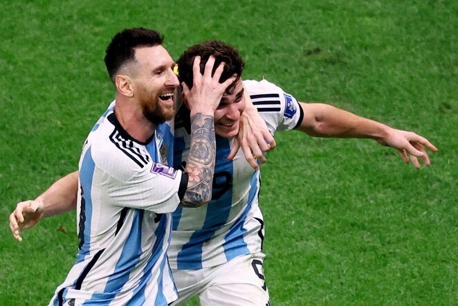 Lionelis Messi ir Julianas Alvarezas | Scanpix nuotr.