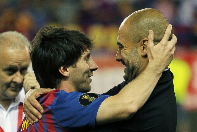 Josepas Guardiola ir L.Messi | Scanpix nuotr.