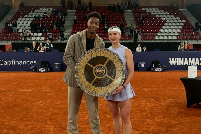 Gaelis Monfilsas ir Elina Svitolina | Instagram.com nuotr