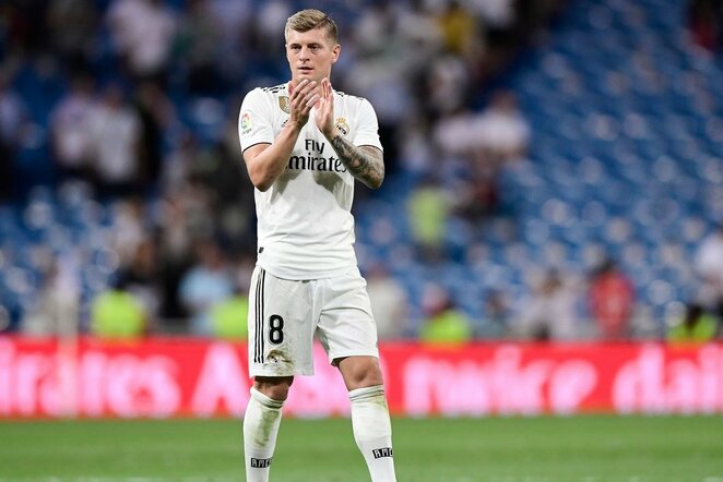 Toni Kroosas pustuščiame „Santiago Bernabeu“ stadione | Scanpix nuotr.