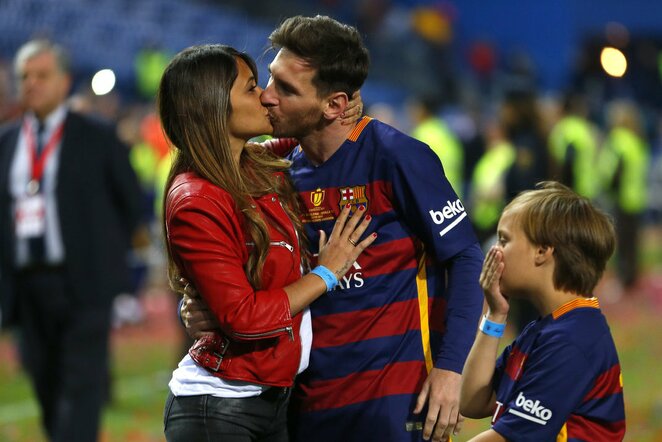 Lionelis Messi ir Antonella Roccuzzo | Scanpix nuotr.