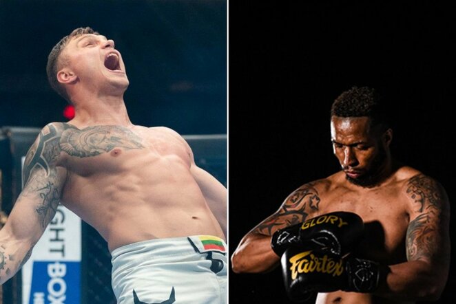 Sergejus Maslobojevas ir Johnas Kingas | Žygimanto Gedvilos / BNS ir „Glory“ organizacijos foto nuotr.