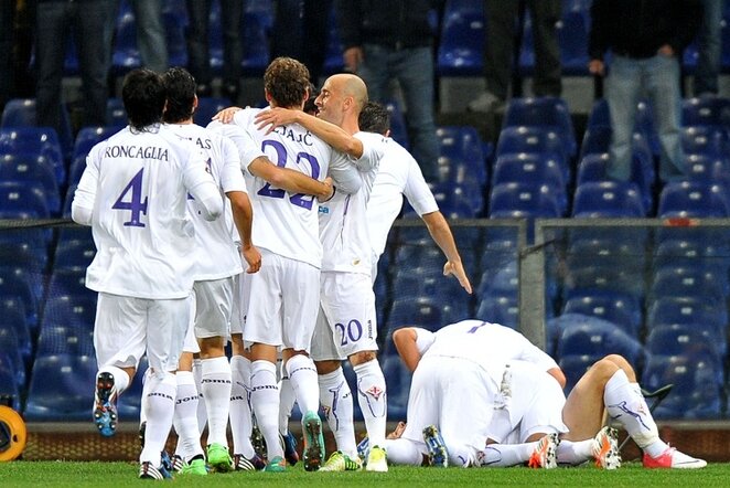 „Fiorentina“ džiaugiasi įvarčiu | LaPresse/Scanpix nuotr.