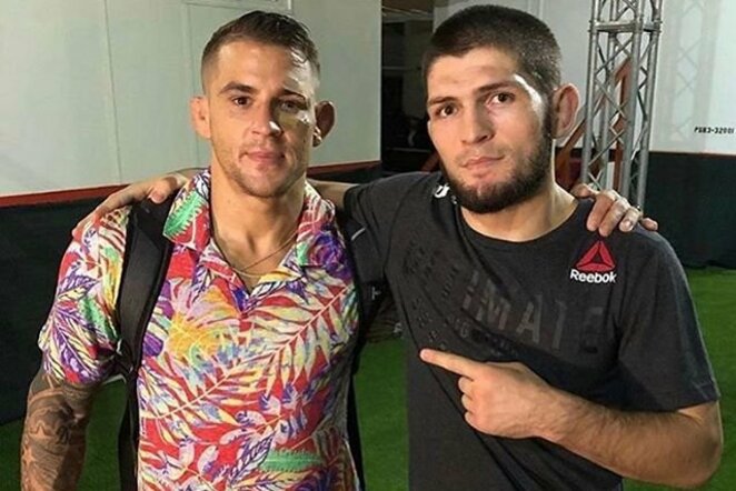 Dustinas Poirier ir Chabibas Nurmagomedovas | Instagram.com nuotr