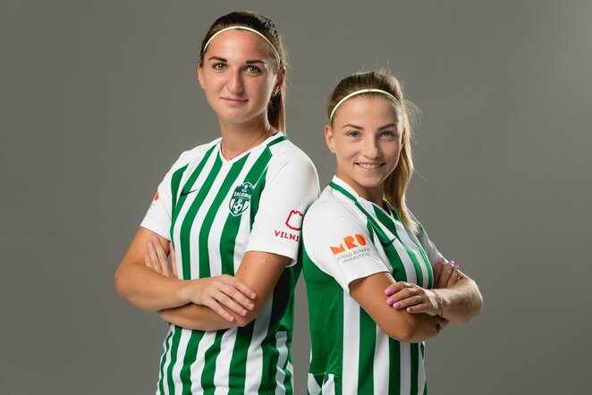 Viktorija Horbach ir Kristina Kozub futbolas.lt nuotr.