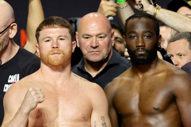 Saulis „Canelo“ Alvarezas ir Terence'as Crawfordas | Scanpix nuotr.