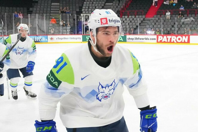 Slovėnija – Prancūzija rungtynių akimirka | IIHF nuotr.