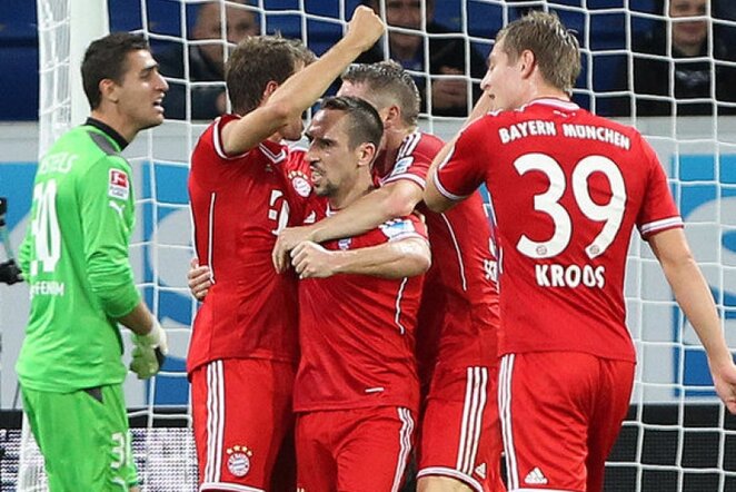 „Bayern“ džiaugiasi įvarčiu | AFP/Scanpix nuotr.