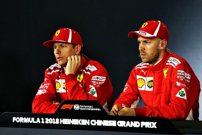 Kimi Raikkonenas ir Sebastianas Vettelis | Scanpix nuotr.