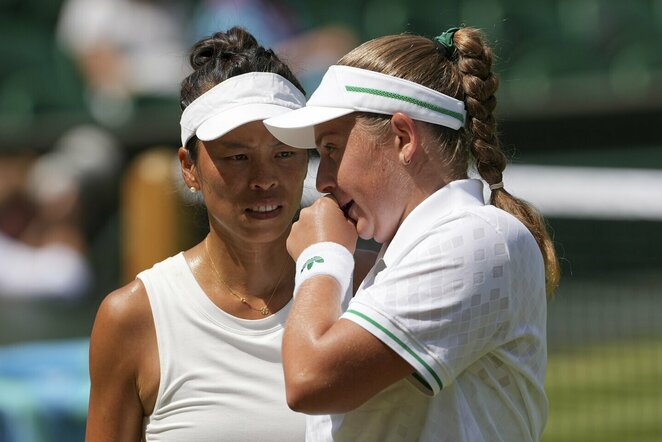 Su-Wei Hsieh ir Jelena Ostapenko | Scanpix nuotr.