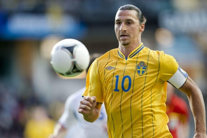 Zlatanas Ibrahimovičius 10 numeriu rungtyniauja Švedijos rinktinėje | Sweden Scanpix nuotr.