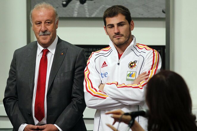 Vicente del Bosque ir Ikeras Casillasas | Scanpix nuotr.