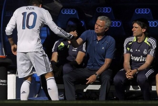 Mesutas Ozilas ir Jose Mourinho | AP/Scanpix nuotr.