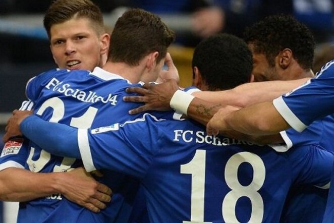 „Schalke“ džiaugiasi įvarčiu | AFP/Scanpix nuotr.